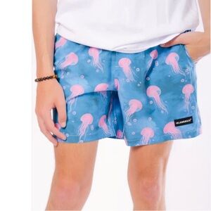Rare Islandhaze Swim Shorts Jelly Fish Swim Trunks Blue Pink Sold Out Size L